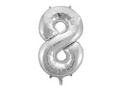 JOKER Ballong JOKER folie 86cm tall 8 sølv