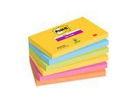 POST-IT Blokke 3M 76x127mm Super Sticky ass. Rio color (7100242804)