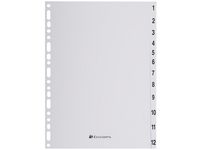 EXACOMPTA Register Forever A4 1-12 Grå