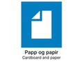 EMO Kildesorteringsetikett Papp/Papir