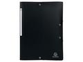  Strikkmappe EXACOMPTA A4 3 klaff sort