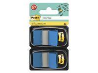 POST-IT indexfaner 25x43mm blå 2 stk