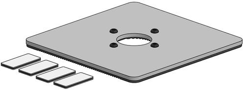 ERGONOMIC SOLUTIONS 200x200mm Baseplate with (VARN008-02)