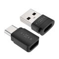 FIXED Data Blocker 2-i-1 USB-A & USB-C 240W for sikker opladning Sort