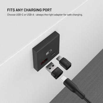 FIXED Data Blocker 2-i-1 USB-A & USB-C 240W for sikker opladning Sort (FIXA-BLC-BK)