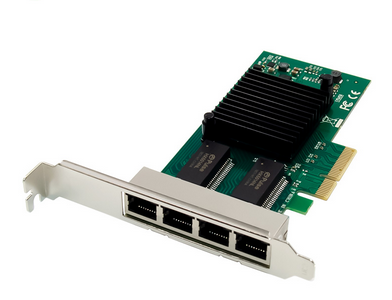 ALLNET PCIe 1G x4 Quad Port Gigabit Server Adapter- Copper RJ45 -I350 - ALL0136v2-4-GB-TX (ALL0136v2-4-GB-TX/I350T4)