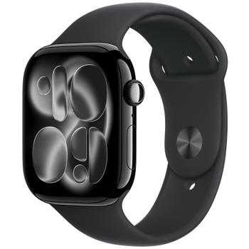 APPLE Watch Series 11GPS + Cellular 46mm?Jet Black Aluminium Case with Black Sport Band - S/M (MFC24QN/A)