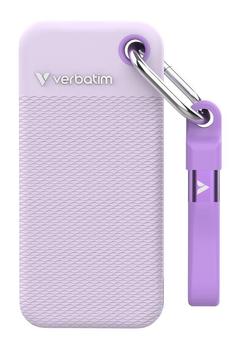 VERBATIM Pocket SSD USB 3.2 Gen 2 1TB Purple incl. two rubber sleeves (32322)