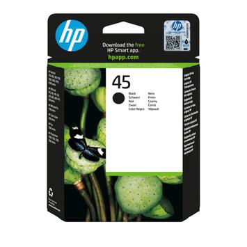 HP 45 Large Black Original Ink  (51645AE#ABD)