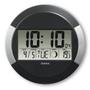 HAMA Wall Clock Ischia DCF Radio Black Silver