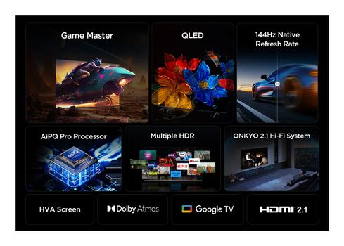 TCL P8K 75 Inch 3840 x 2160 Pixels 4K Ultra HD HDR HDMI USB QLED Smart TV (75P8K)