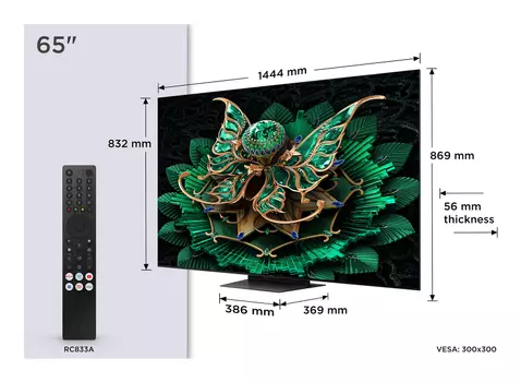 TCL 65" Fladskærms TV LED 4K 65C7K (65C7K)