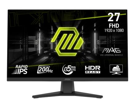MSI 27" gamingskärm 272F 1920x1080 IPS, 180 Hz, 0,5 ms, 1000:1, HDMI/DP (MAG 272F)