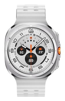 Samsung Galaxy Watch Ultra 3,81 cm (1.5) AMOLED 47 mm Digital 480 x 480 pixel Berøringsskærm 4G Titanium, Hvid Wi-Fi GPS (satellit) (SM-L705FAW2EUE)
