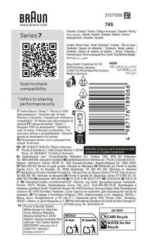BRAUN Braun Series 7 Barberhode-Refill 74S 1 ORIGINAL Barberhode-Refill (189066)