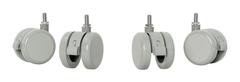 LEITZ Castor Wheels for Leitz Ergo Electric Sit Stand Desk (Set of 4) - 53740085