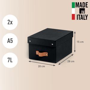 LEITZ Puro opbevaringsboks m/låg 7L small sort 2stk (61470095)