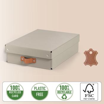 LEITZ L:Puro Förvaringslåda M låg 2st Beige (61480012)