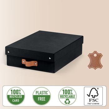 LEITZ L:Puro Förvaringslåda M låg 2st Svart (61480095)