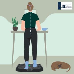 LEITZ Ergo Active-måtte,  mørkegrå (53730089)