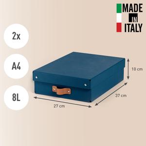 LEITZ Puro opbevaringsboks m/låg 8L medium mørkeblå 2stk (61480068)