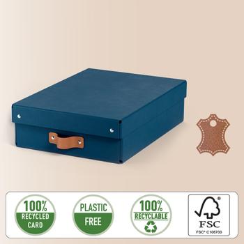 LEITZ L:Puro Förvaringslåda M låg 2st Blå (61480068)