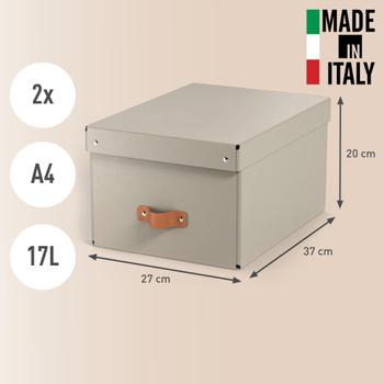 LEITZ L:Puro Förvaringslåda Medium 2st Beige (61490012)