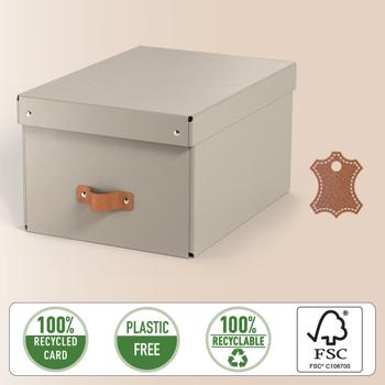 LEITZ L:Puro Förvaringslåda Medium 2st Beige (61490012)