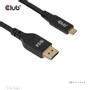 CLUB 3D USB-C to DisplayPort 2.1 DP54 Bidirectional Vesa Certified Cable 2m