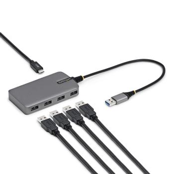 STARTECH Hubb - 4 x USB 3.2 Gen 1 + 1 x USB-C + 1 x USB-A 3.2 Gen 1 - skrivbordsmodell (5G4AC-USB-A-HUB)