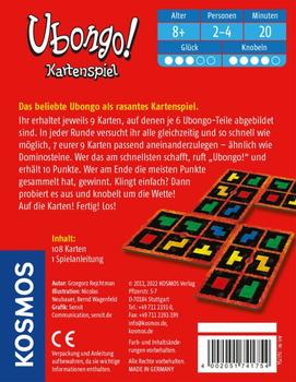 KOSMOS Ubongo 20 min. Kortspil (741754)