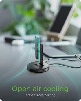 ICY BOX Docking- & klonestasjon 2x M.2 NVMe SSD, vert USB 3.2 Gen 2 Type-C® (61177)