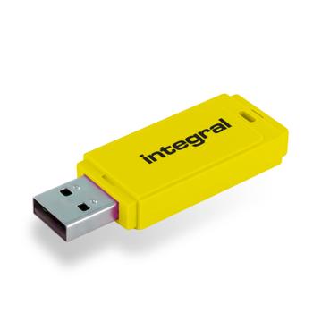 INTEGRAL 32Gb Usb2.0 Drive Neon Yellow (INFD32GBNEONYL)