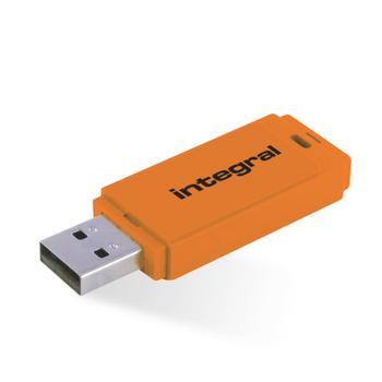INTEGRAL 32Gb Usb2.0 Drive Neon Orange  (INFD32GBNEONOR)