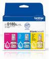 BROTHER BTD180CLVAL CMY value pack ink, 3 bottles, yield up to 5 000 pages each