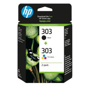 HP 303 2-pack Black/ Tri-color Original Ink Cartridge (3YM92AE#301)