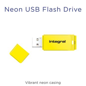 INTEGRAL 32Gb Usb2.0 Drive Neon Yellow (INFD32GBNEONYL)
