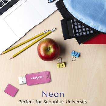 INTEGRAL 32Gb Usb2.0 Drive Neon Pink  (INFD32GBNEONPK)