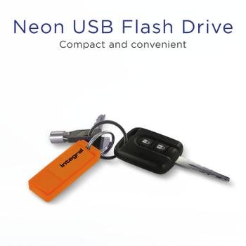 INTEGRAL 32Gb Usb2.0 Drive Neon Orange  (INFD32GBNEONOR)