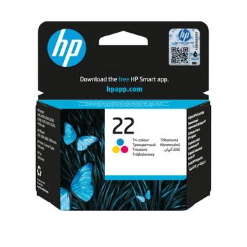 HP 22 - farge (cyan, magenta, gul) - original - blekkpatron (C9352AE#UUS)