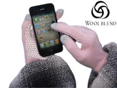 SANDBERG Touch Screen Gloves 45proc wool 54proc acrylic 1proc electrical fibers Supergrip rubber dots