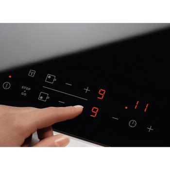 ELECTROLUX EHF6343FOK - Keramisk kogeplade - 4 kogeplade(r) - Niche - bredde  56 cm - dybde  49 cm - sort (EHF 6343FOK)