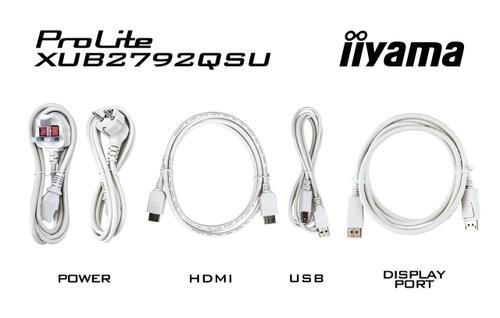 IIYAMA 27" WHITE ETE IPS, (XUB2792QSU-W6)