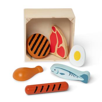 MELISSA & DOUG Wooden Food Groups Play* Set - Protein (95208)