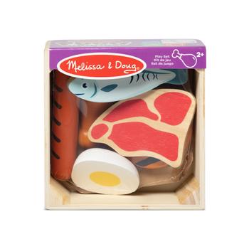 MELISSA & DOUG Wooden Food Groups Play* Set - Protein (95208)