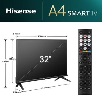 HISENSE 32A4N 32" LED-bagbelyst LCD TV (32A4N)