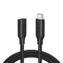 UGREEN 10387 USB-kabel USB 3.2 Gen 2 (3.1 Gen 2) 1 m USB C Sort