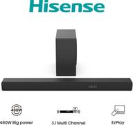 Hisense HS3100 soundbar speaker Black 3.1 channels 480 W
