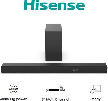 HISENSE HS3100 3.1.kanal Soundbarsystem Sort (HS3100)