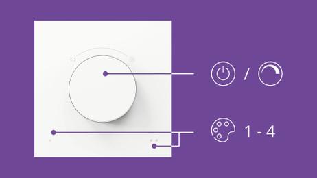 WiZ Smart Dreiebryter Smart dreiebryter,  oppladbar,  bærbar, USB-C, klikkbar magnet (929003792301)